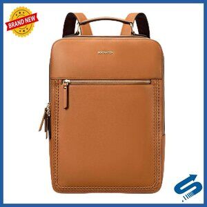Leather Backpack Laptop Bag Travel Casual Business Work Shoulder Bag Trolley